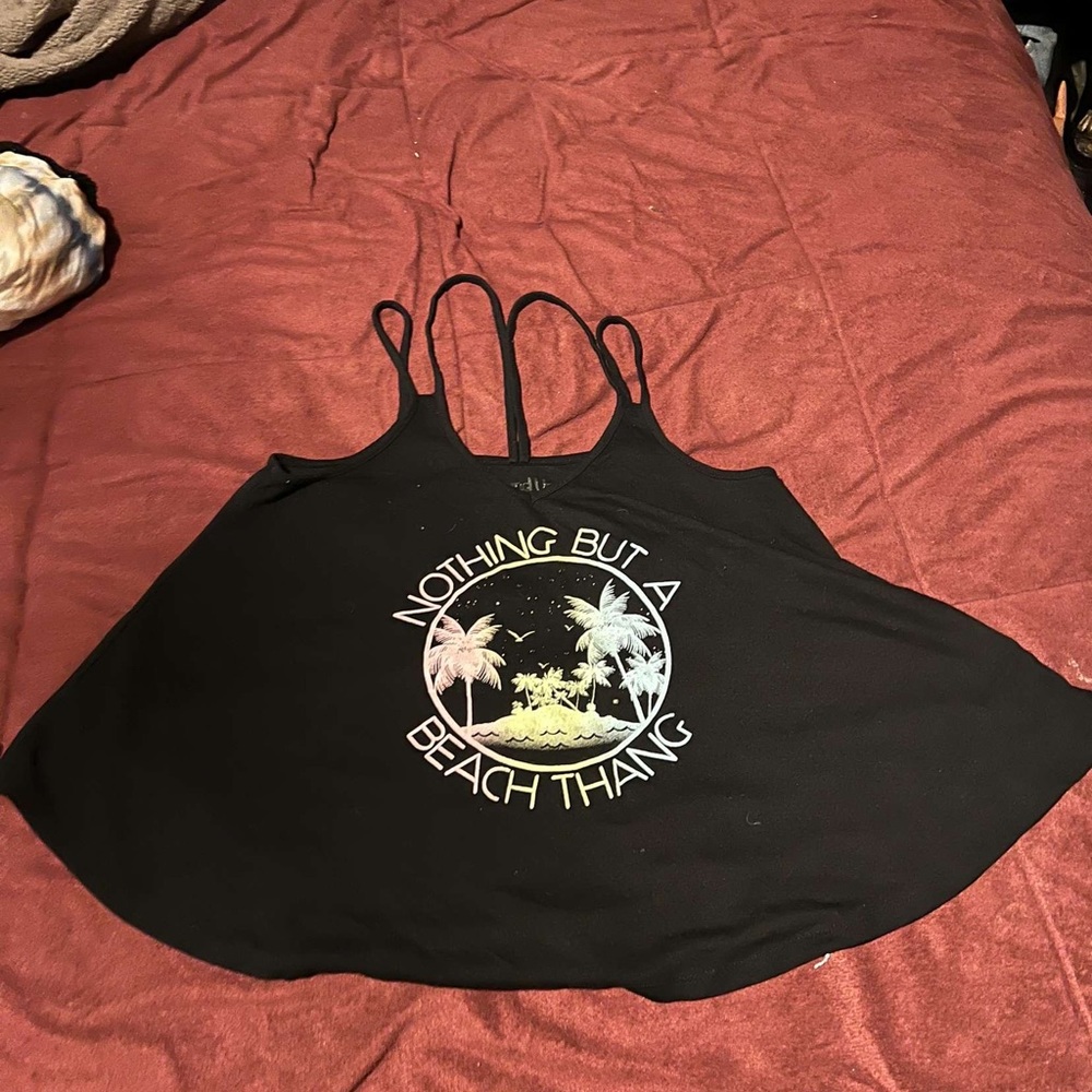 Black tank top